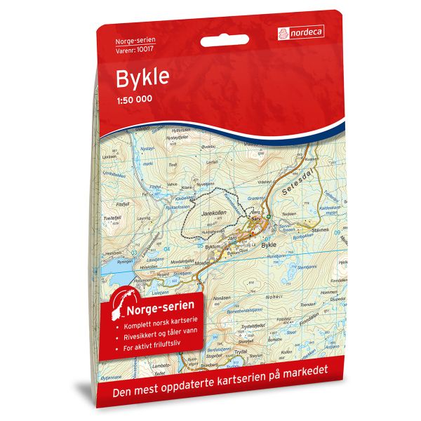 Forside av Bykle kart