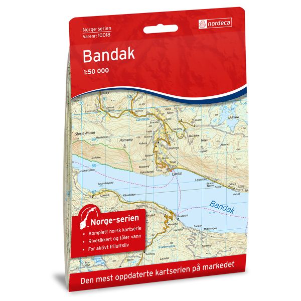 Forside av Bandak kart
