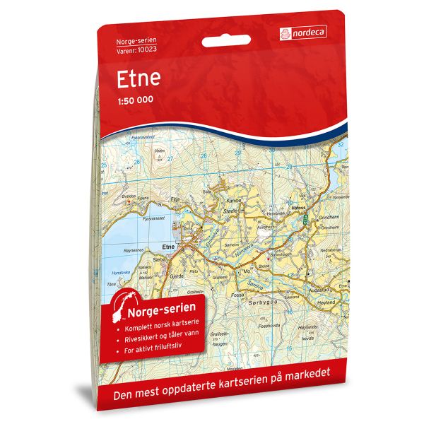Forside av Etne kart