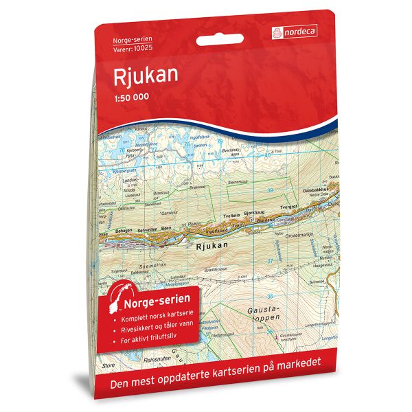 Forside av Rjukan kart