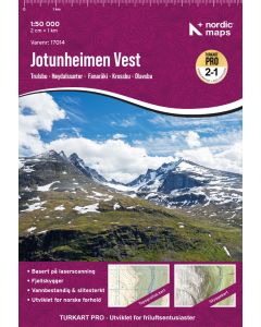 Turkart Pro Jotunheimen Vest 1:50 000