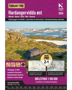 Turkart Pro Hardangervidda Øst 1:100 000