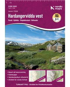 Turkart Pro Hardangervidda Vest 1:100 000