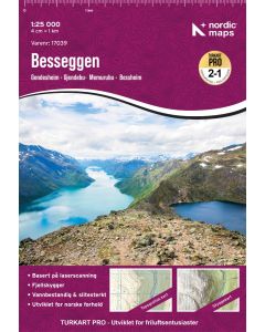 Turkart Pro Besseggen 1:25 000