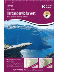 Turkart Pro Hardangervidda Vest 1:50 000