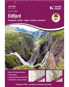 Turkart Pro Eidfjord 1:50 000