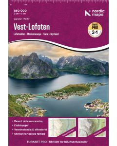 Turkart Pro Vest-Lofoten 1:50 000